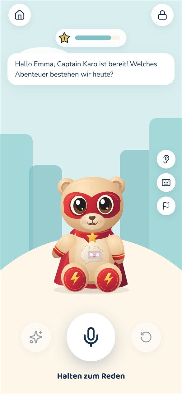 Gespräch mit Captain Karo in der App